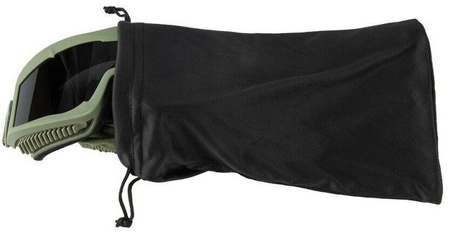 Lancer Tactical AERO Series Dual Pane Airsoft Goggles, Green w/ Smoked, Yellow, & Clear Lens
