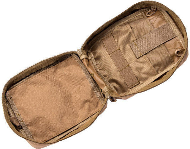 Lancer Tactical Airsoft Admin Pouch w/ Molle, Khaki