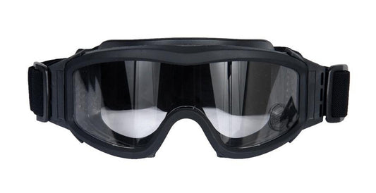 Lancer Tactical Airsoft Safety Goggles, Basic, Black Frame, Clear Lens