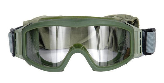 Lancer Tactical Airsoft Safety Goggles, Basic, OD Green Frame, Clear Lens