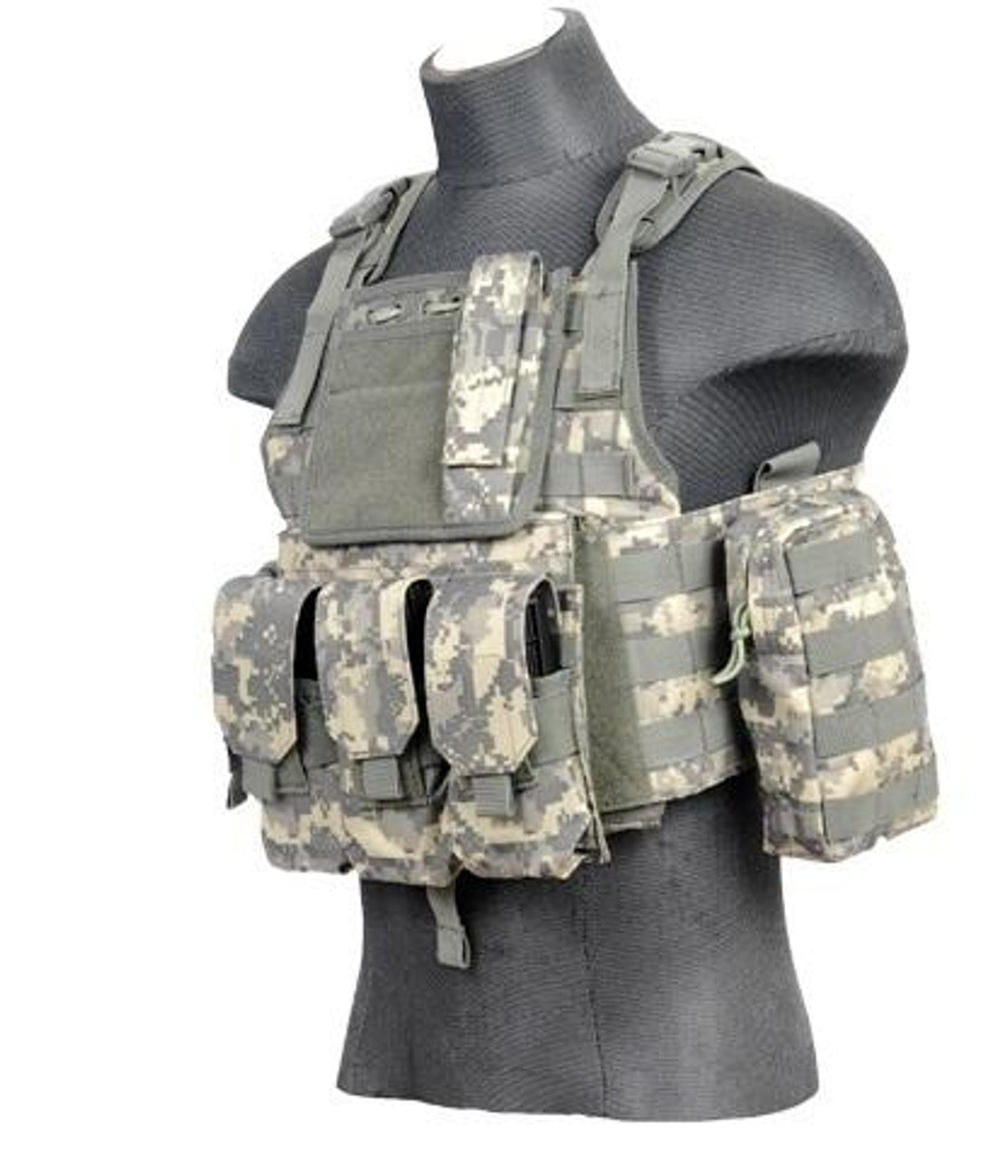 Lancer Tactical Assault Plate Carrier Vest For AR, ACU