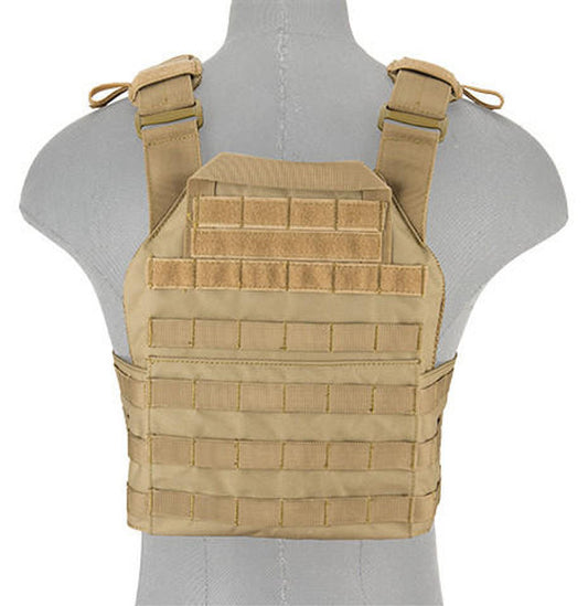 Lancer Tactical Assault Recon Plate Carrier, Tan