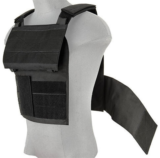 Lancer Tactical Buckle Up Version Airsoft Tactical Vest, Black