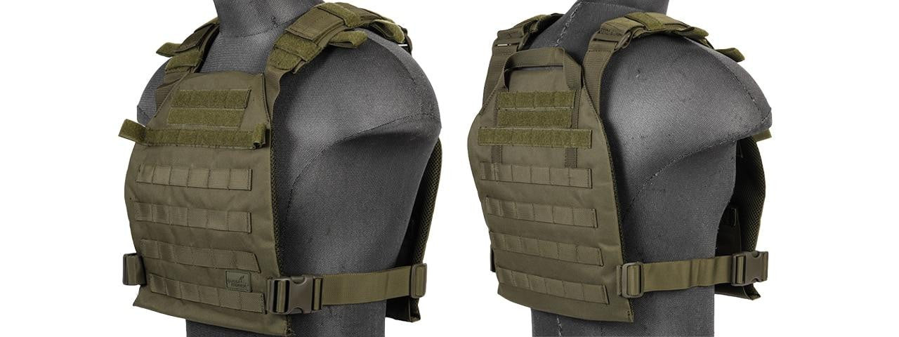 Lancer Tactical CA-883 Lightweight Plate Carrier, OD Green