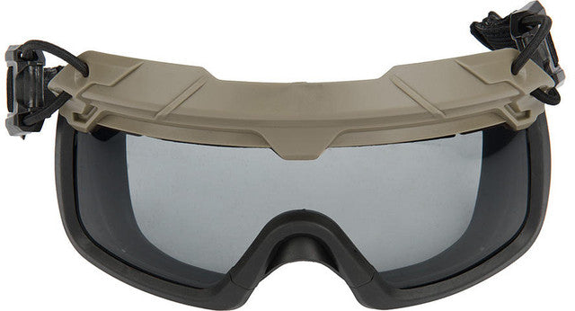 Lancer Tactical Helmet Safety Goggles, Smoke Lens, Foliage