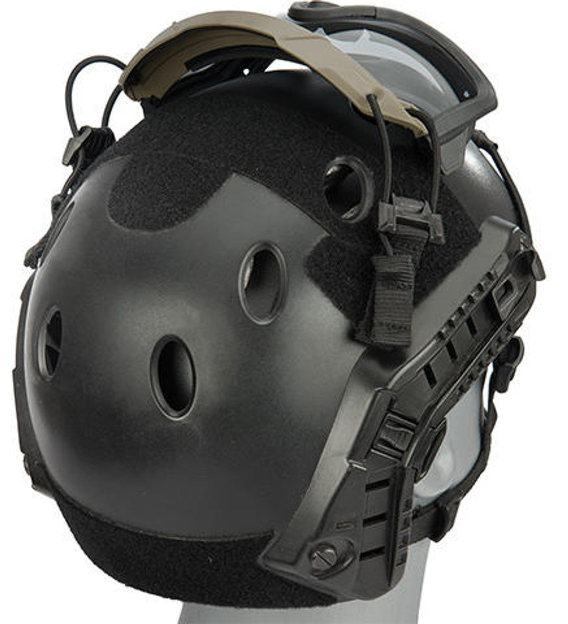 Lancer Tactical Helmet Safety Goggles, Smoke Lens, Foliage