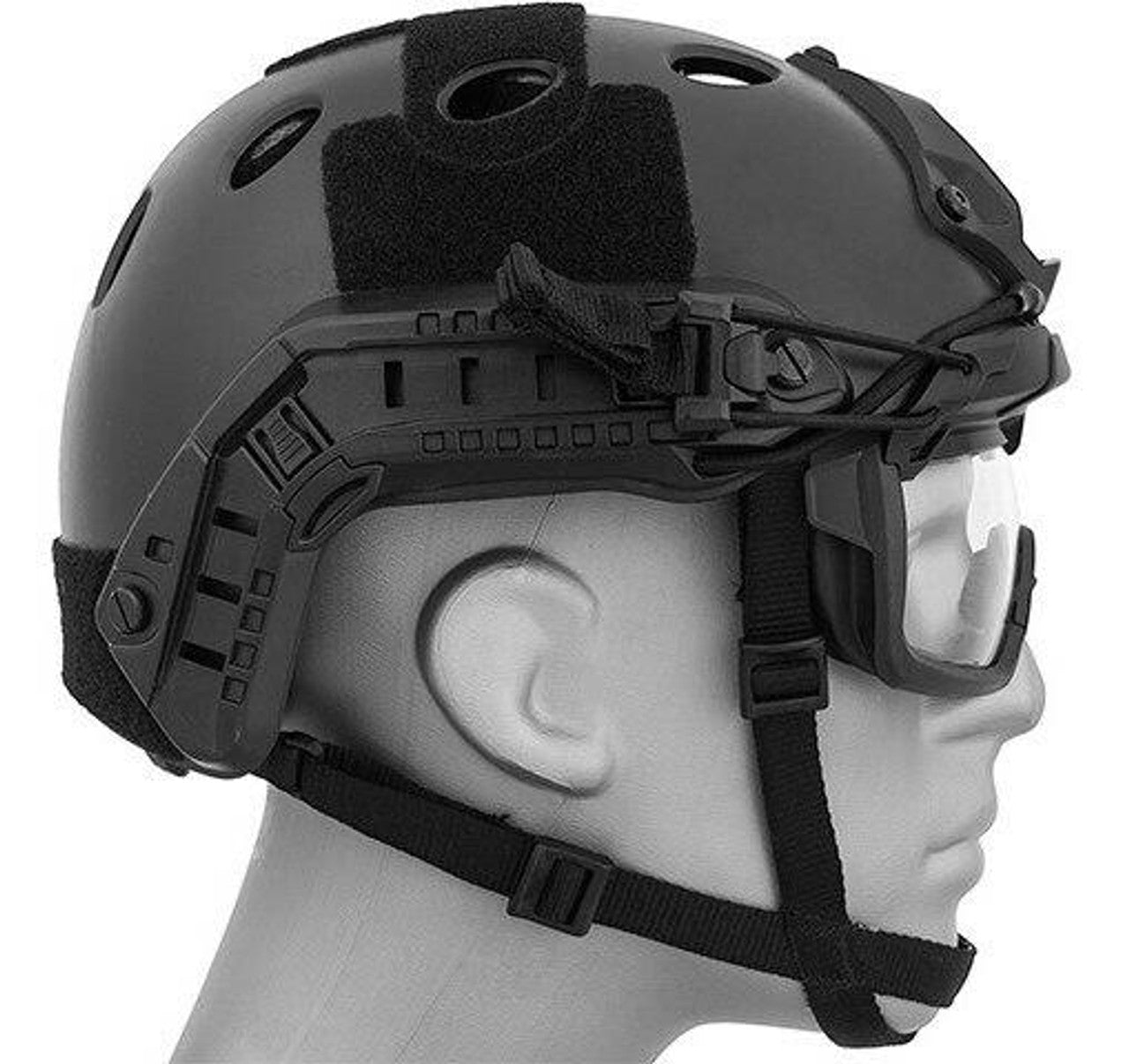 Lancer Tactical Helmet Safety Goggles w/ Clear Lens
