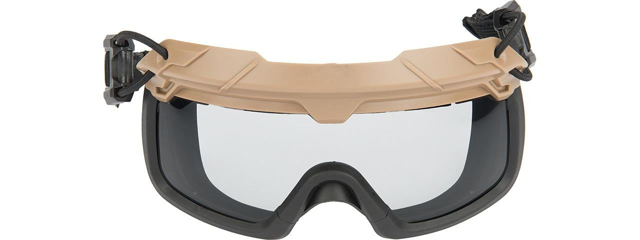 Lancer Tactical Helmet Safety Goggles w/ Clear Lens