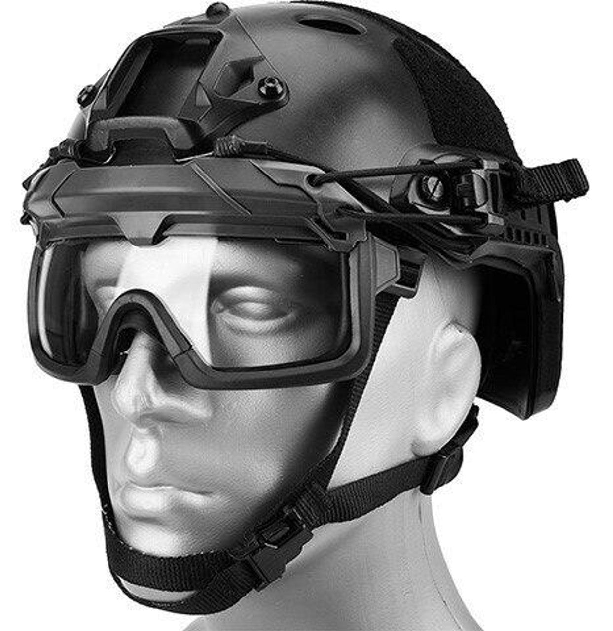 Lancer Tactical Helmet Safety Goggles w/ Clear Lens