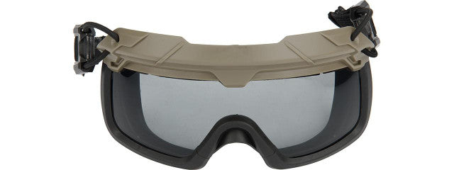 Lancer Tactical Helmet Safety Goggles w/ Smoke Lens