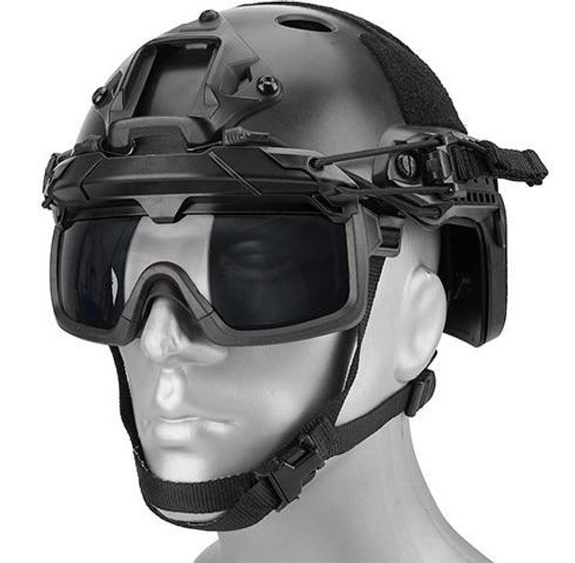 Lancer Tactical Helmet Safety Goggles w/ Smoke Lens