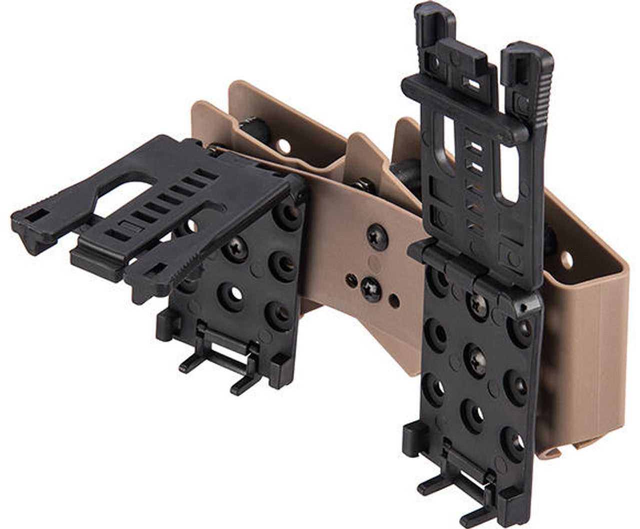 Lancer Tactical IPSC Open Class Competition Triple Magazine Pouch, Tan