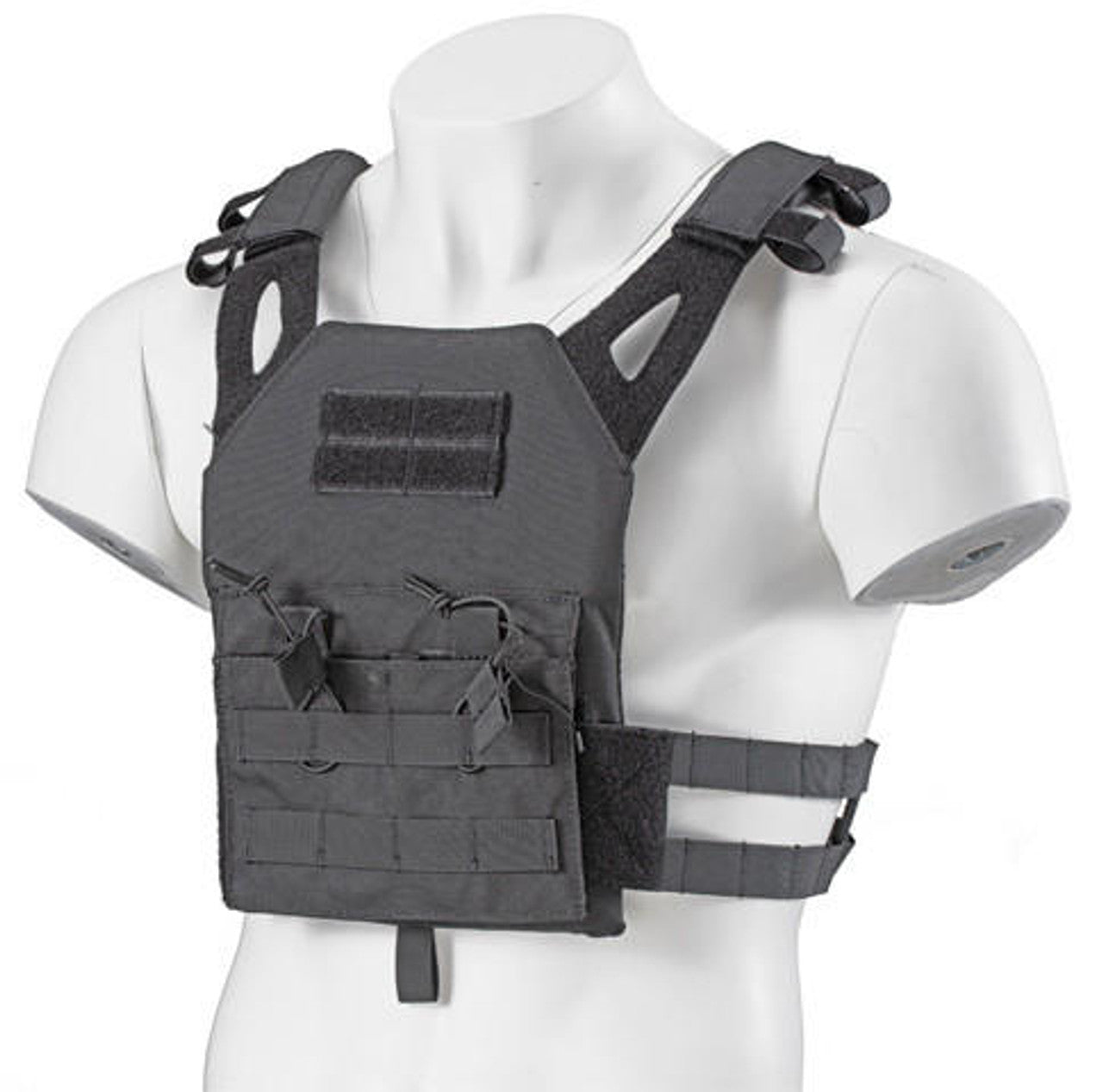 Lancer Tactical Kid's Tactical Vest w/ EVA Plates, Black