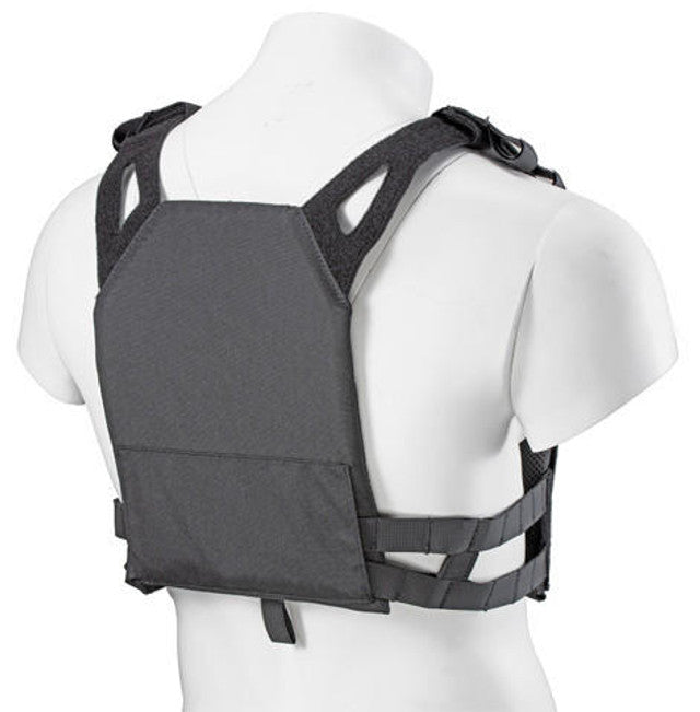 Lancer Tactical Kid's Tactical Vest w/ EVA Plates, Black