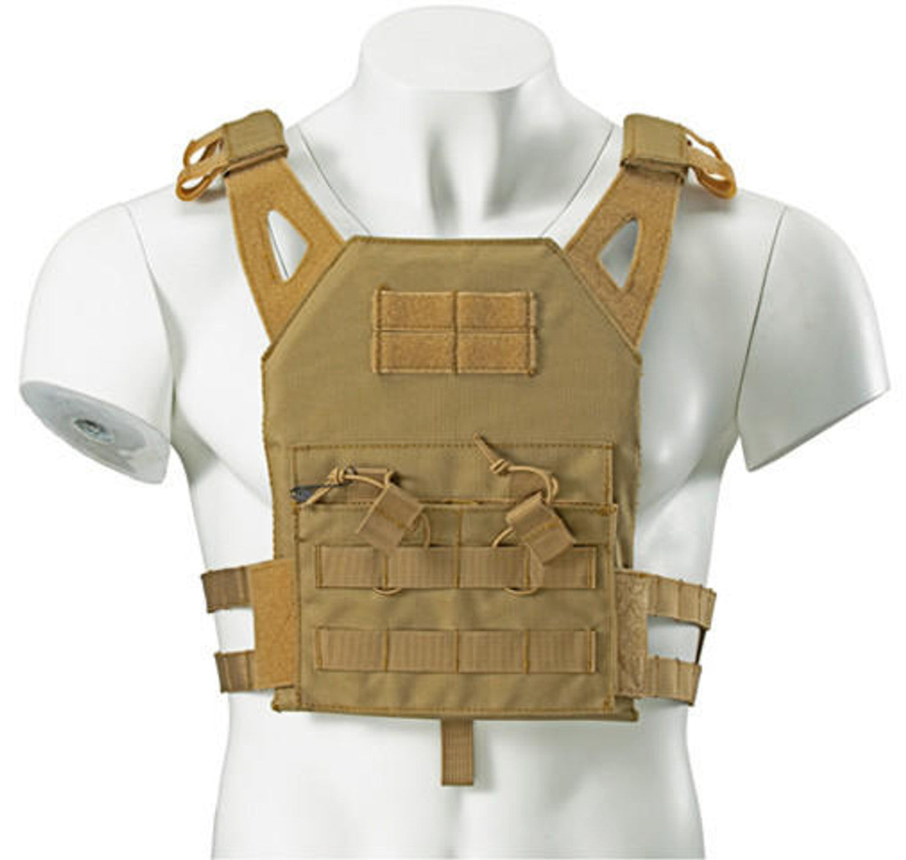 Lancer Tactical Kid's Tactical Vest w/ EVA Plates, Tan