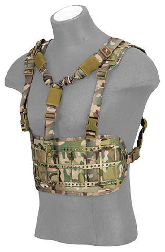 Lancer Tactical Laser Cut Airsoft Chest Rig w/ Sling, Camo