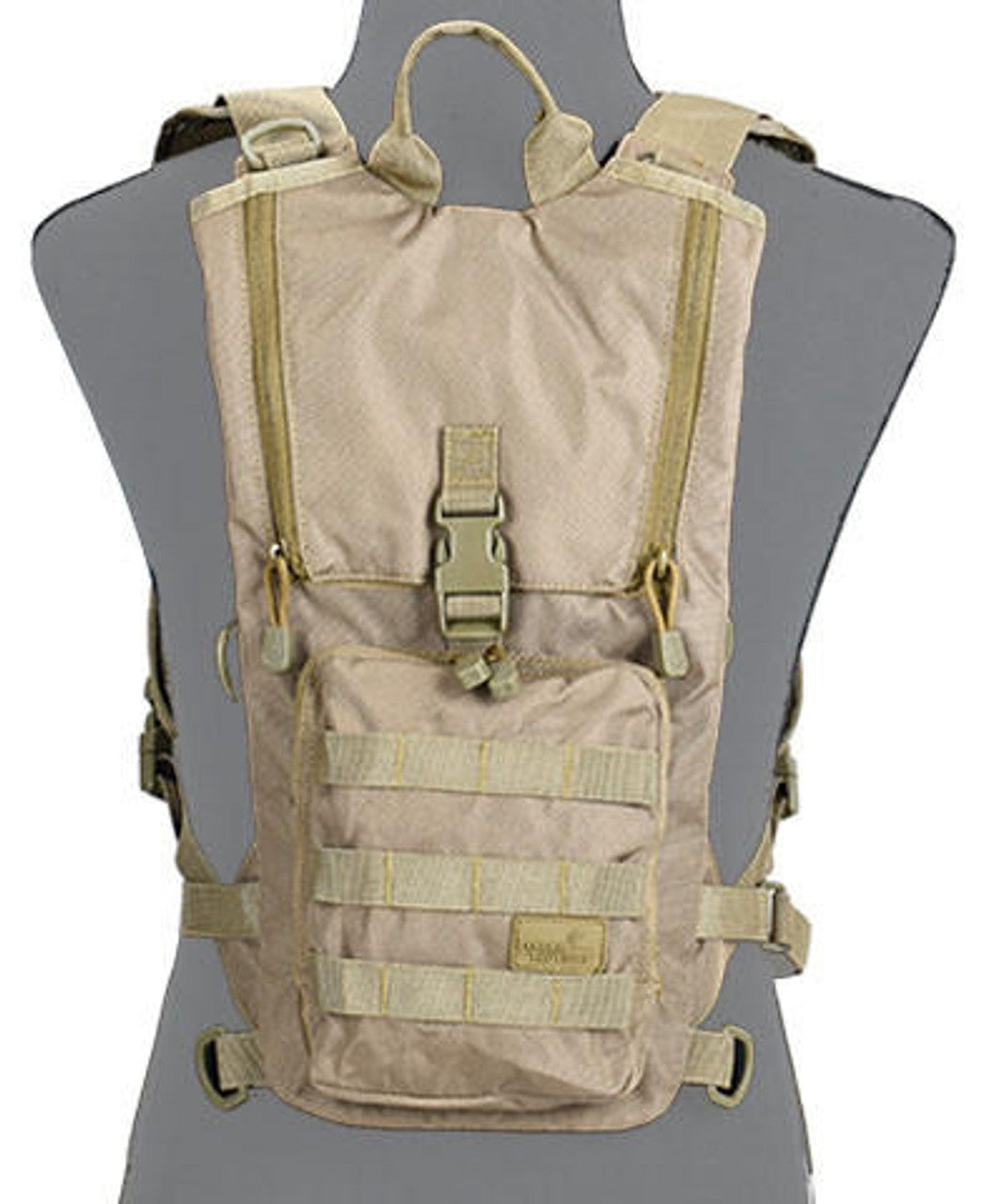 Lancer Tactical Lightweight Hydration Backpack, Coyote Brown