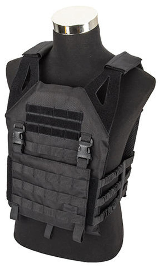 Lancer Tactical Lightweight Plate Carrier Vest, Black