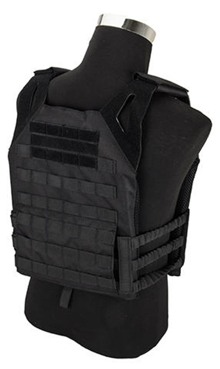 Lancer Tactical Lightweight Plate Carrier Vest, Black