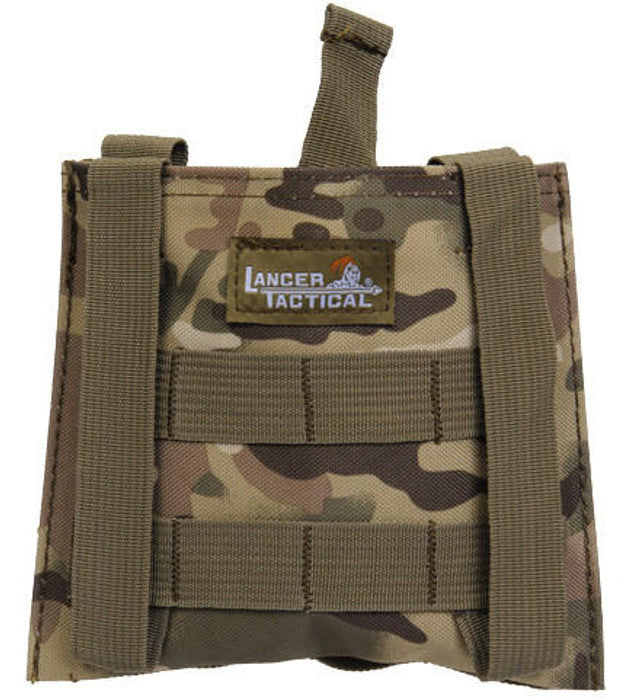 Lancer Tactical Molle Platform Fold-Away Netting Dump Pouch, Camo