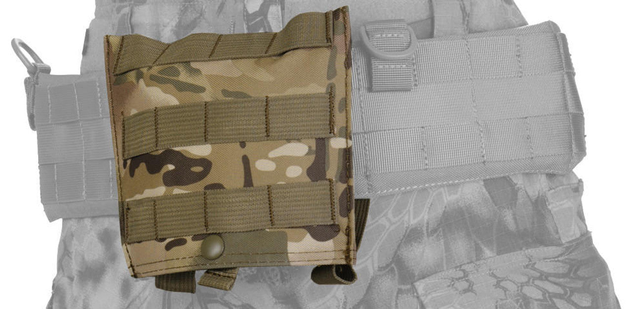 Lancer Tactical Molle Platform Fold-Away Netting Dump Pouch, Camo