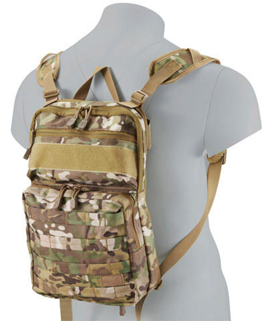 Lancer Tactical Multi-Use Expandable Backpack, Multi-Camo