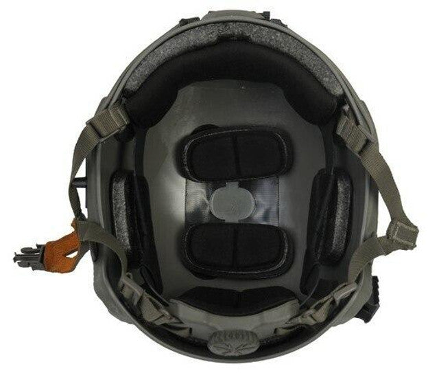 Lancer Tactical NVG Railed SpecOps Military Style Helmet, Foliage Green