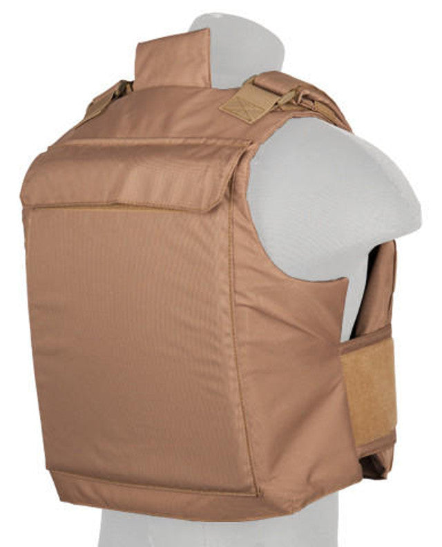 Lancer Tactical Nylon Body Armor Tactical Vest, Khaki