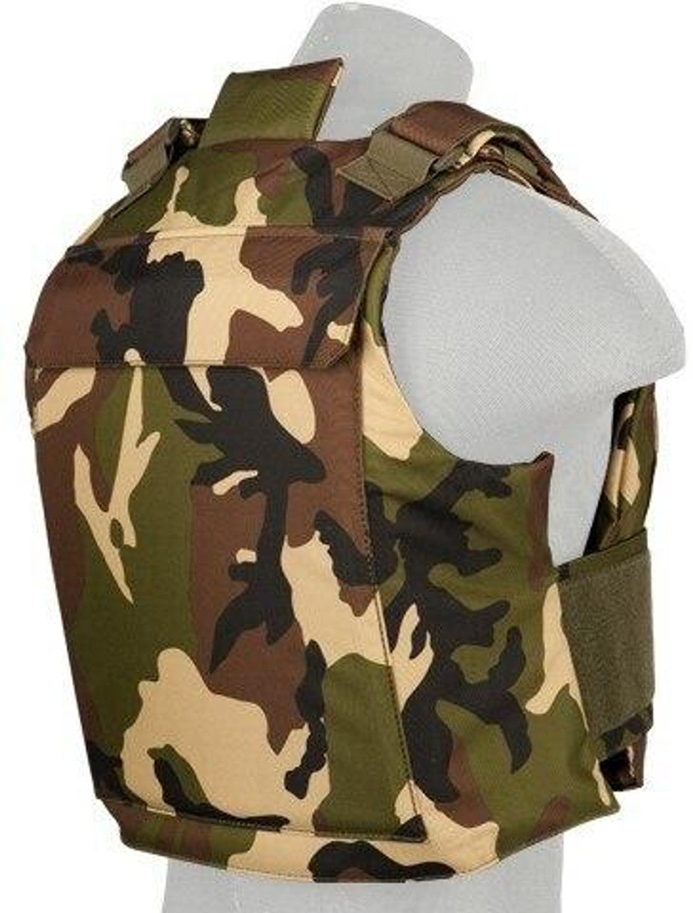 Lancer Tactical Nylon Body Armor Vest, Woodland