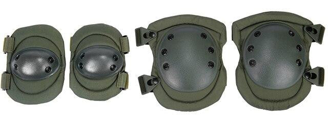 Lancer Tactical Nylon Elbow & Knee Pads, Olive Drab Green