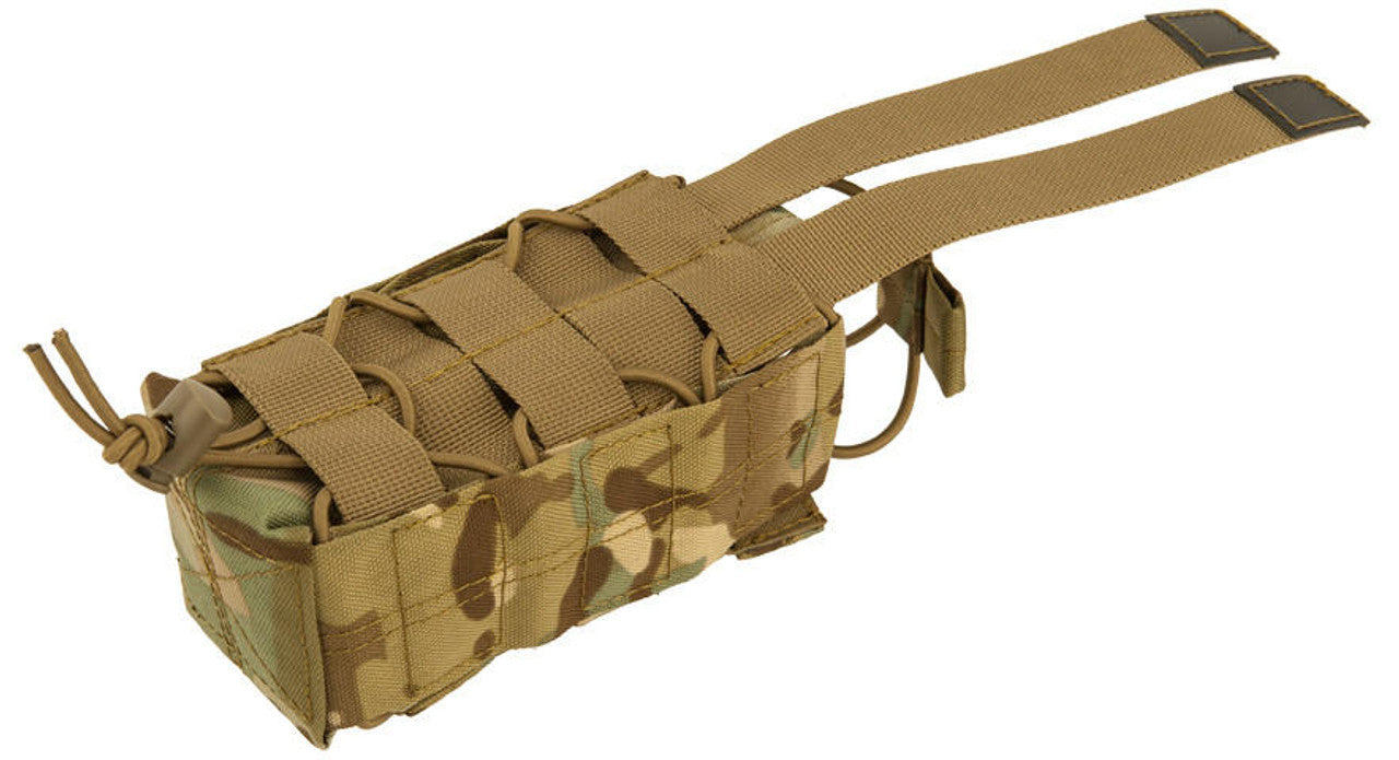 Lancer Tactical Nylon Pouch For Radio/Canteen, Camo