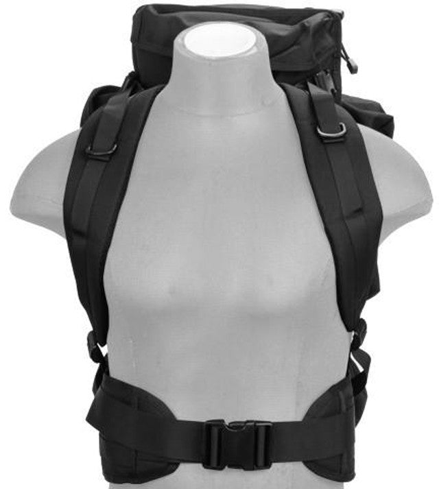 Lancer Tactical Nylon Rifle Backpack, Black