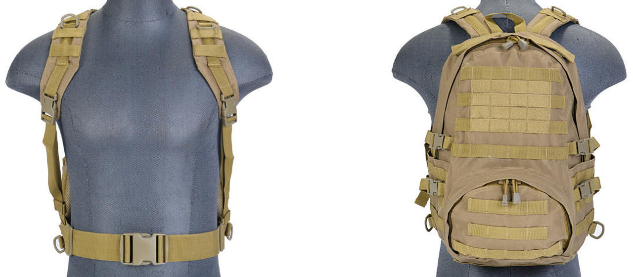 Lancer Tactical Patrol Backpack, Dark Earth