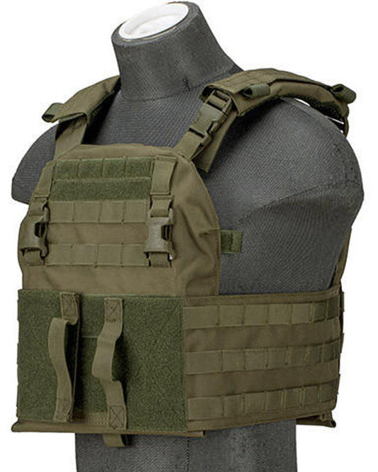 Lancer Tactical Quick Depart Plate Carrier, OD Green