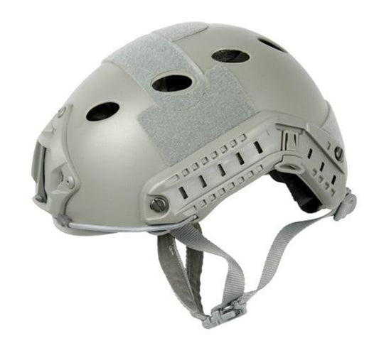 Lancer Tactical SpecOps Military Style Helmet, PJ Type with Rails and Velcro, Foliage Green