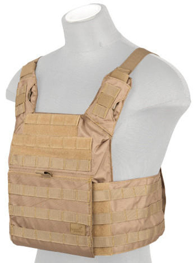 Lancer Tactical Speed Attack Tactical Vest, Coyote Brown