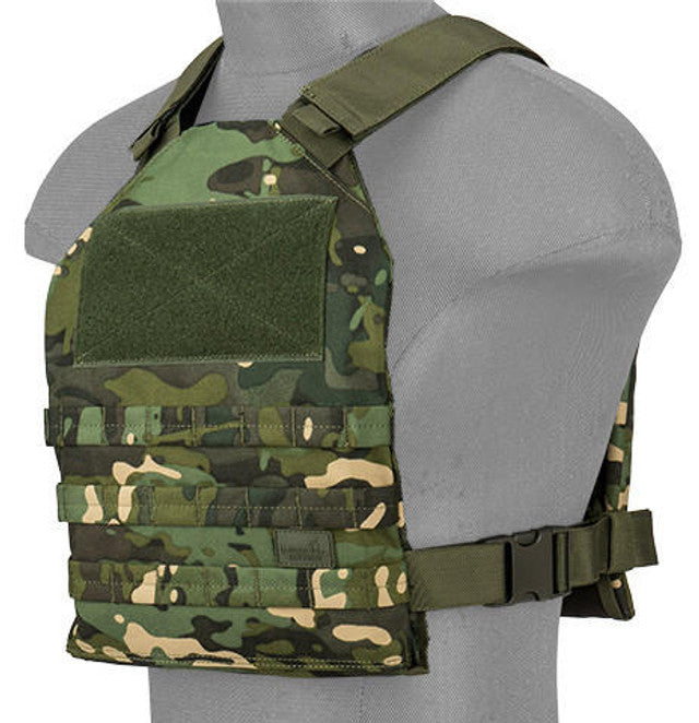 Lancer Tactical Standard Issue 1000D Nylon Tactical Vest, Tropic Camo