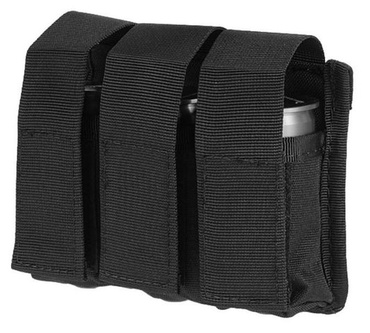 Lancer Tactical Triple Molle M203 Grenade Pouch, Black