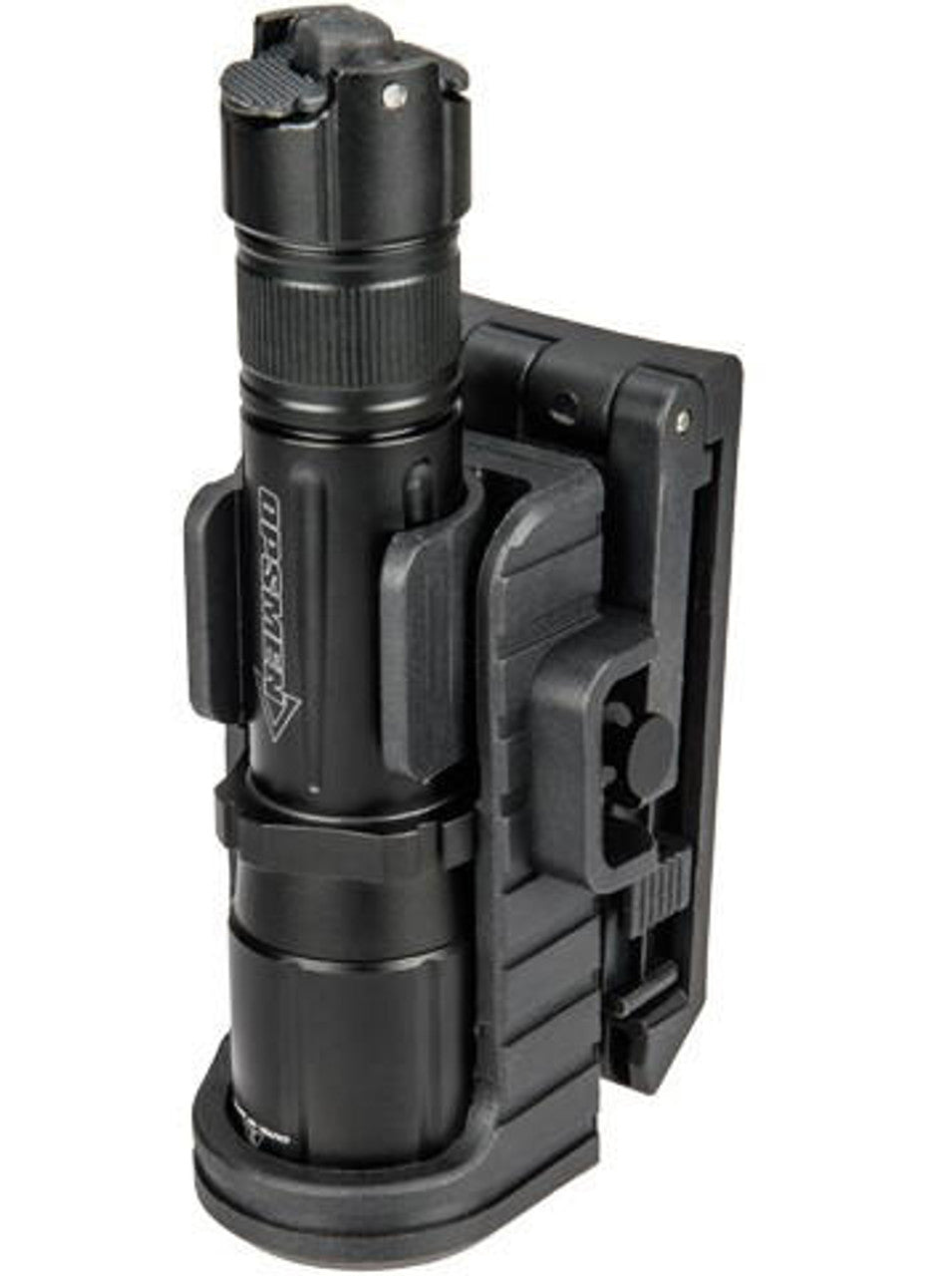 Opsmen Adjustable Tactical Flashlight Speed Holster, Black