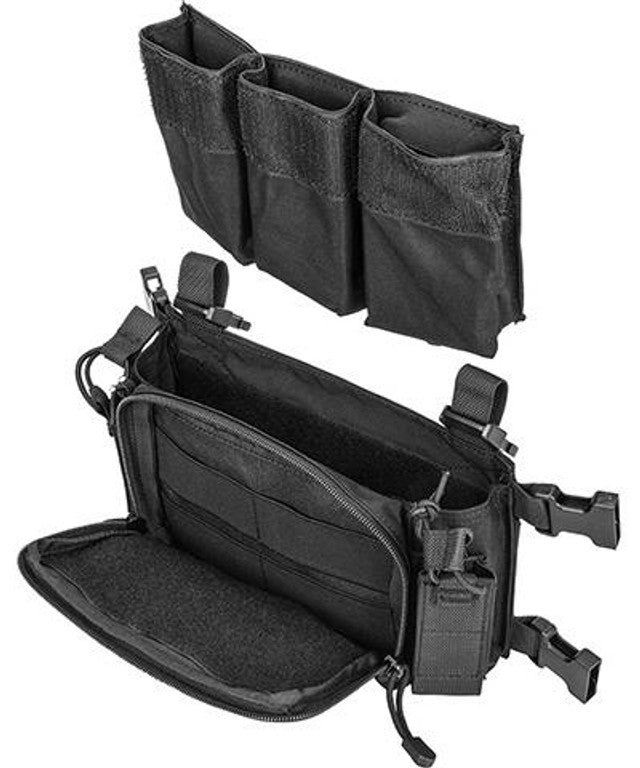 WoSport Multifunctional Tactical Chest Rig, Black