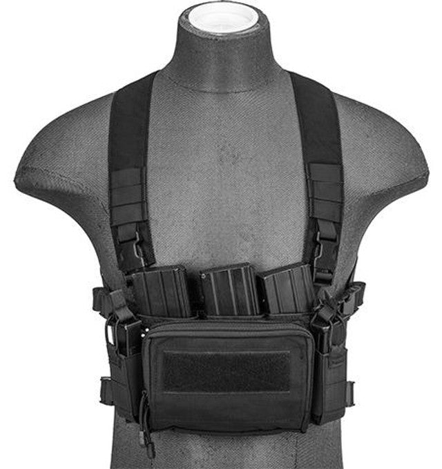 WoSport Multifunctional Tactical Chest Rig, Black