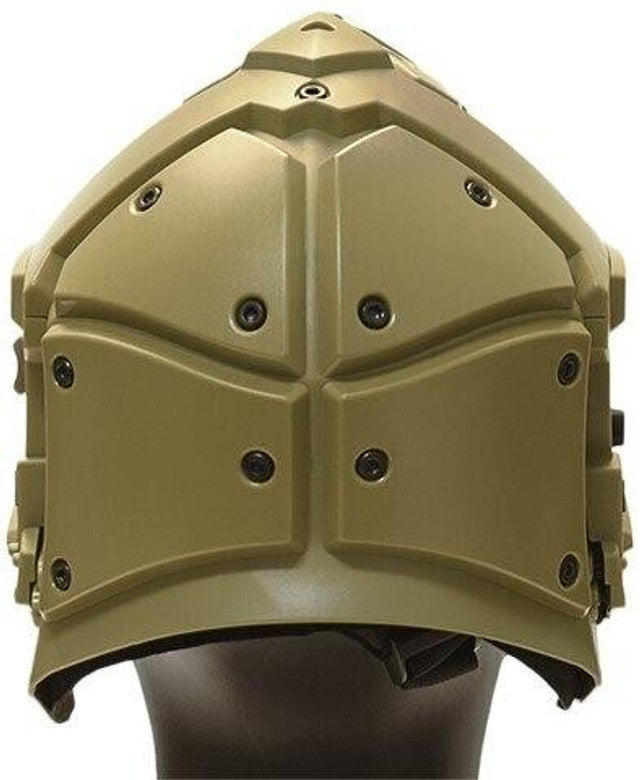 WoSport Tactical Helmet w/ NVG Shroud & Transfer Base, Tan